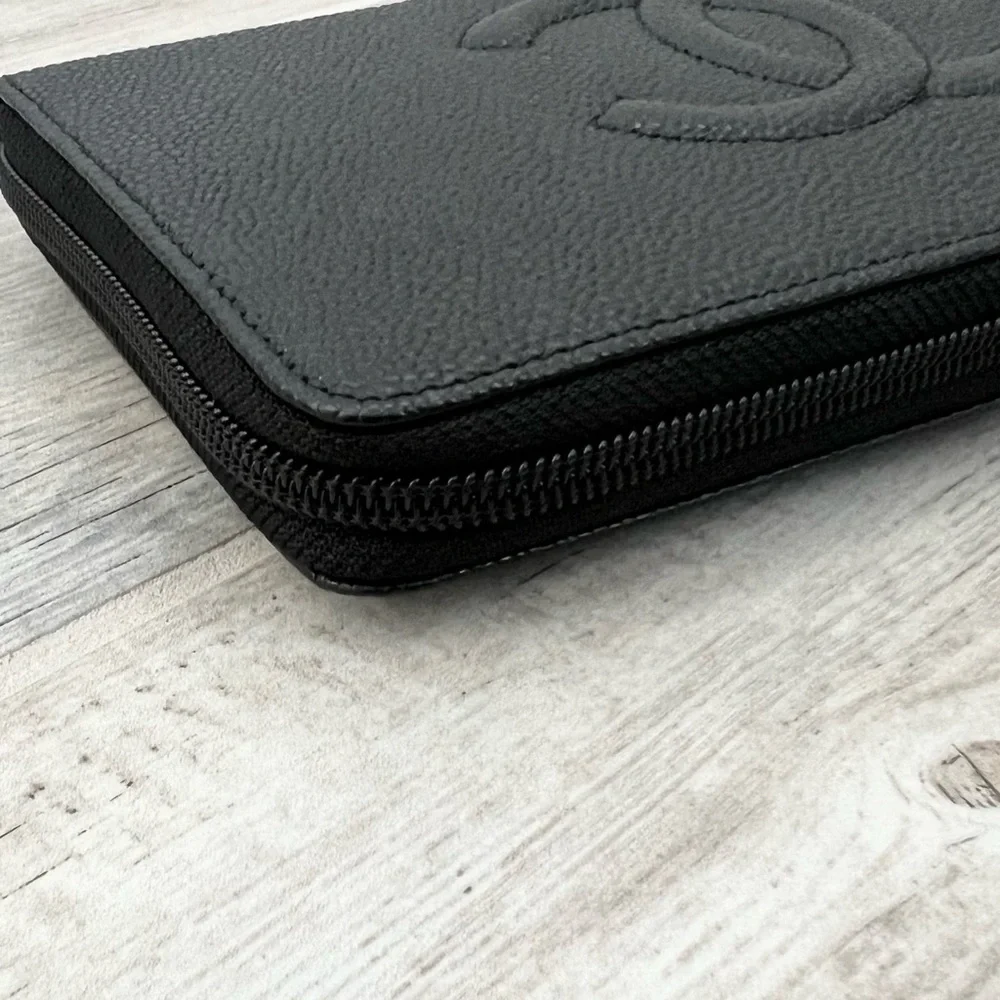 CHANEL Black Caviar Leather Organizer Wallet - Picture 5 of 13